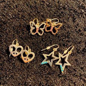 Jewelry 4 for $12 SALE⭐️BUNDLE Heart, Star, Butterfly Earrings